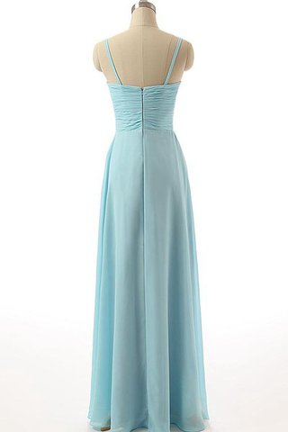 Abito da damigella A-Line Conotta in Chiffon con Piega A Terra
