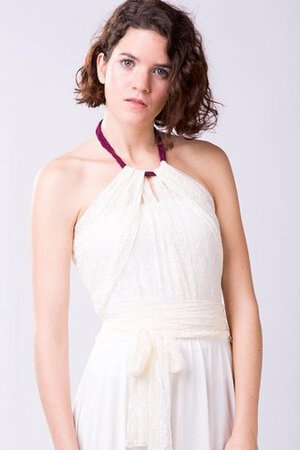 Abito da Sposa A-Line Cerniera in Pizzo Formale E Informale in Chiffon