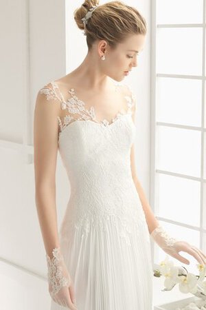 Abito da Sposa a Sala Pomposo All Aperto Shiena Sheer A Terra