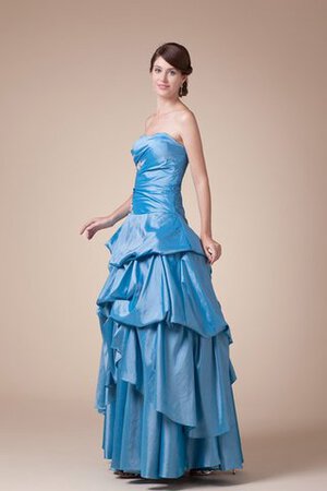 Abito Quinceanera con Applique Radiosa con Stropicciato con Piega Senza Maniche