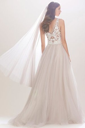 Abito da Sposa Moda Favola Lusso con Applique Cerniera