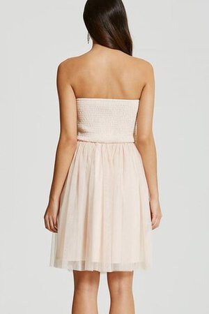 Abito laurea Senza Strap in Tulle con Applique Mini Senza Maniche