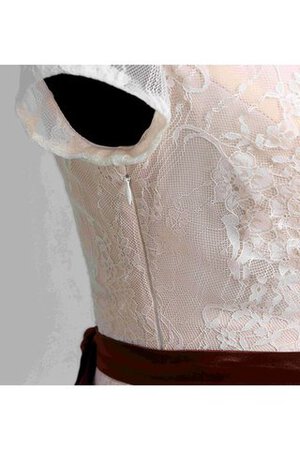 Abito da Sposa Formale E Informale Stravagante V-Scollo Favola con Increspature