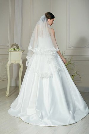 Abito da Sposa Senza Strap A-Line con Fiocco con Applique Lunghi