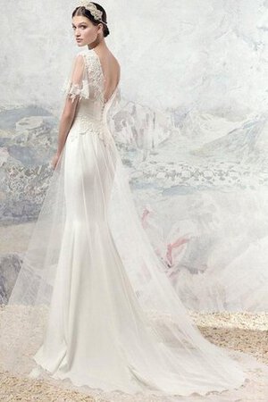 Abito da Sposa Lusso Allacciato Tubino V-Scollo in Tulle