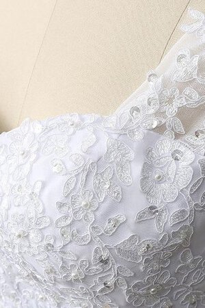 Abito da Sposa con Festone in Chiffon a Riva Spazzola Treno A-Line