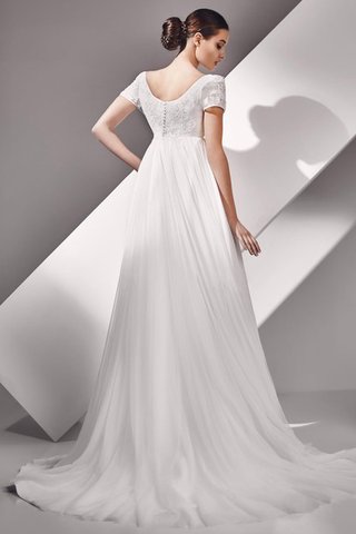 Abito da Sposa con Perline Impero con Cristino Vintage Elegante