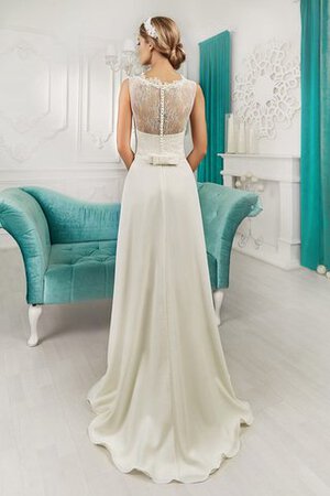 Abito da Sposa A Terra decorato con Fiocco in Pizzo A-Line