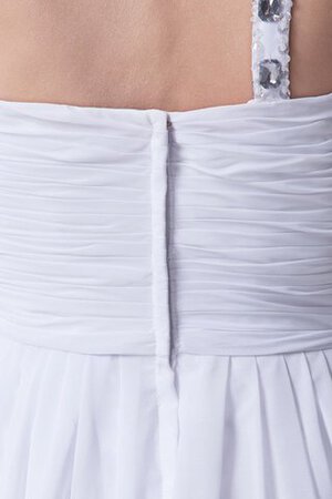 Abito da Sposa Medievale A-Line Monospalla a Riva con Festone