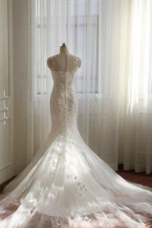 Abito da Sposa in Tulle Coda A Strascico Corto in Pizzo Semplice a Riva