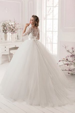 Abito da Sposa Elegante con Perline con Nastro Sogno con Applique