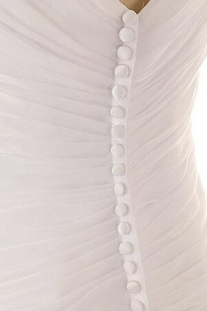 Abito da Sposa V-Scollo Senza Maniche con Increspato Lusso con Criss-cross