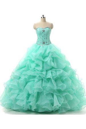 Abito Quinceanera con Ricamo Radiosa A-Line con Applique in Organza