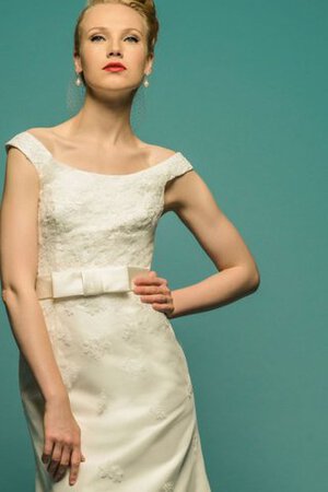 Abito da Sposa Quadrato Naturale con Fiocco Conservatore Sogno