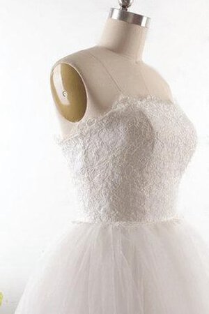 Abito da Sposa in Tulle in Pizzo A-Line Conotta Allacciato