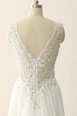 Abito da Sposa Semplice V-Scollo Favola Seducente a Riva