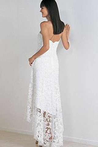 Abito da Sposa in Pizzo Formale E Informale Senza Maniche Senza Strap A-Line