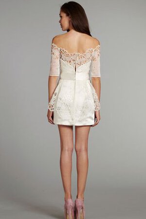 Abito da Sposa Mini Senza Maniche Tubino Formale E Informale in Raso