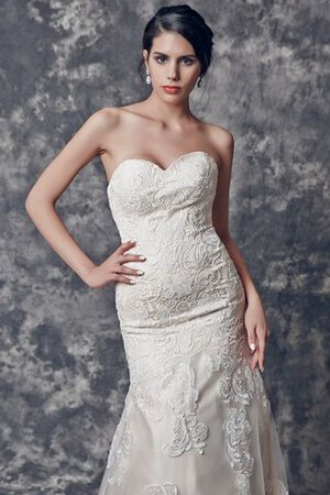 Abito da Sposa Semplice Lusso Cuore Naturale in Pizzo