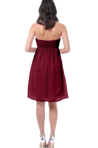Abito da damigella Conotta Corto in Chiffon Cuore