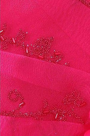Abito da Cerimonia Bambini Naturale con Applique con Piega Senza Maniche A-Line