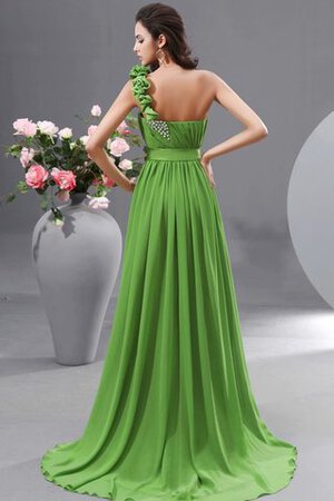 Abito mamma sposa con Fiore Monospalla A-Line con Cristino in Chiffon