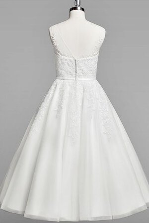 Abito da Sposa con Applique in Pizzo in Pizzo V-Scollo Sogno