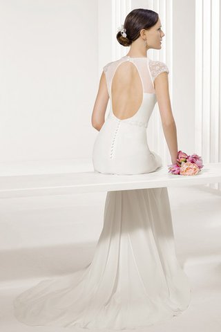 Abito da Sposa a Sala Senza Maniche Oscillare Lunghi in Pizzo