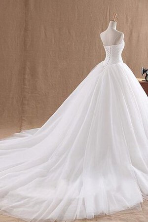 Abito da Sposa Senza Maniche in Pizzo in Pizzo Radiosa in Tulle