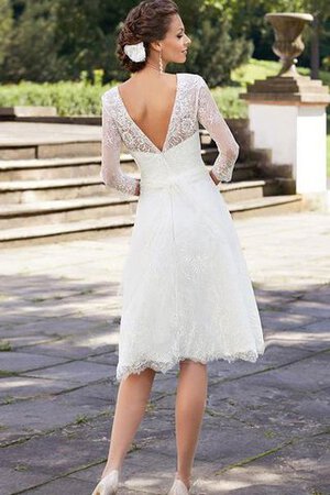 Abito da Sposa Corto in Chiffon con Paillette Formale E Informale Cerniera