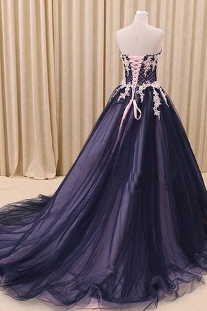 Abito Quinceanera con Applique in Pizzo Ball Gown in Pizzo Allacciato