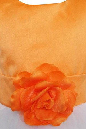 Abito da Cerimonia Bambini Senza Maniche con Fiore Largo Naturale Cappellino