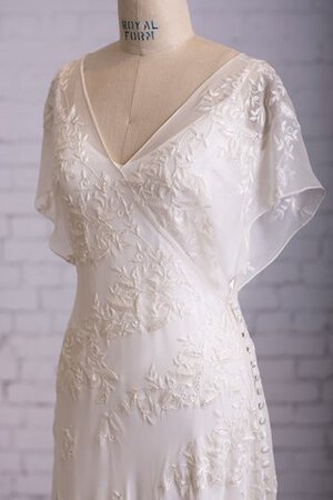 Abito da Sposa All Aperto Moderno Lace Coperta Originale con Bottone