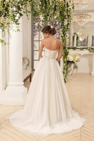 Abito da Sposa Medievale Allacciato con Applique a Riva Senza Maniche