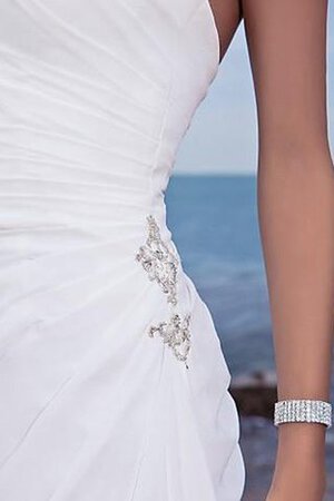 Abito da Sposa con Perline Tubino Naturale Anello a Riva