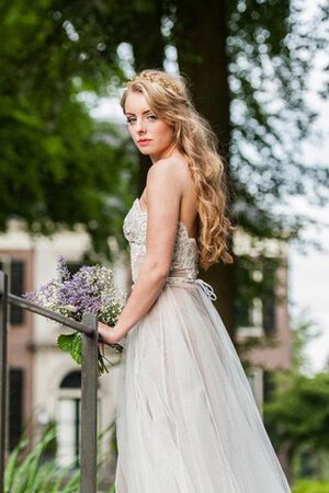 Abito da Sposa con Applique Barchetta Semplice Formale E Informale due Pezzi