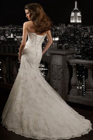 Abito da Sposa Sirena Senza Maniche A Terra con Applique Cuore