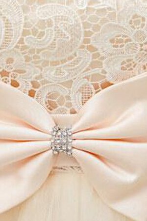 Abito Homecoming A-Line in Pizzo Formale E Informale con Nastro Semplice