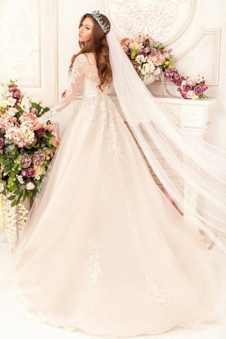 Abito da Sposa Classico Tondo A Terra Lusso A-Line