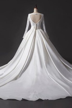 Abito da Sposa in Organza con Piega con Giacca Coda A Strascico Cappella A Terra