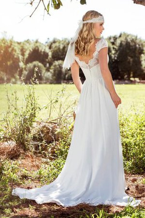 Abito da Sposa Lunghi V-Scollo A Terra Seducente Tubino