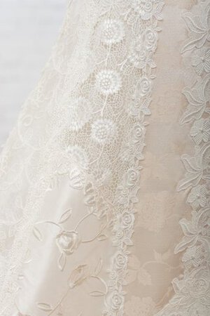 Abito da Sposa A-Line con Applique Naturale Oscillare a Sala