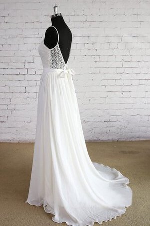 Abito da Sposa in Chiffon Formale E Informale con Fusciacca V-Scollo A-Line