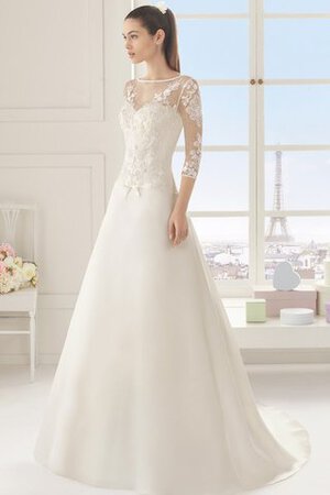 Abito da Sposa in Pizzo Senza Maniche Conservatore Cuore con Bottone