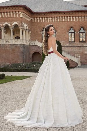 Abito da Sposa Cuore con Cristino A-Line A Terra Senza Maniche