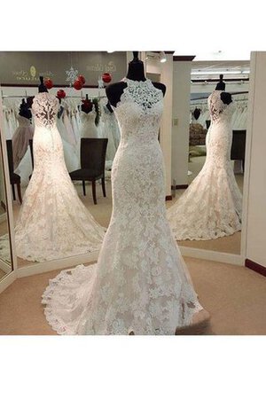 Abito da Sposa Elegante in Pizzo con Piega Moderno Lupetto