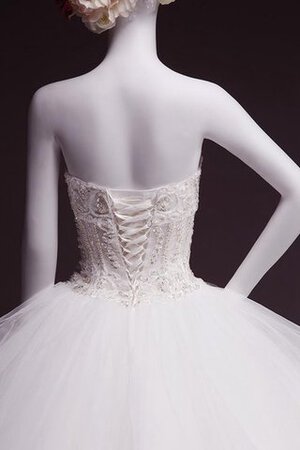 Abito da Sposa in Tulle con Perline in Paillette Cuore A Terra