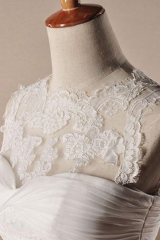 Abito da Sposa Senza Maniche Fuori dalla spalla Tondo Monospalla Naturale
