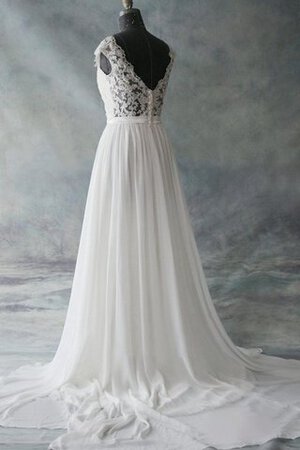 Abito da Sposa A-Line Cappellino in Chiffon Semplice Favola