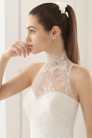 Abito da Sposa a Sala con Fiore Senza Maniche Originale Sirena